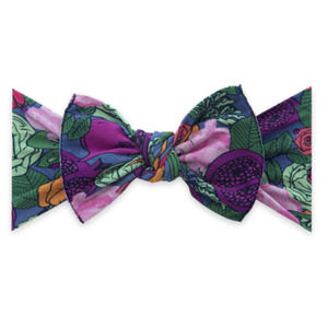 Baby Bling Print Knot Headband In Veggie Floral​​​​​​​​​​​